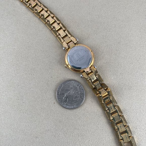 Vintage 1990s Bucherer Paradiso Ladies Quartz Wrist Watch 3 jewel Swiss Movement